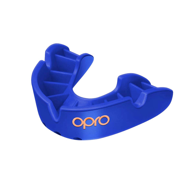 Opro Bronze Self-Fit Mouth Guard Blue