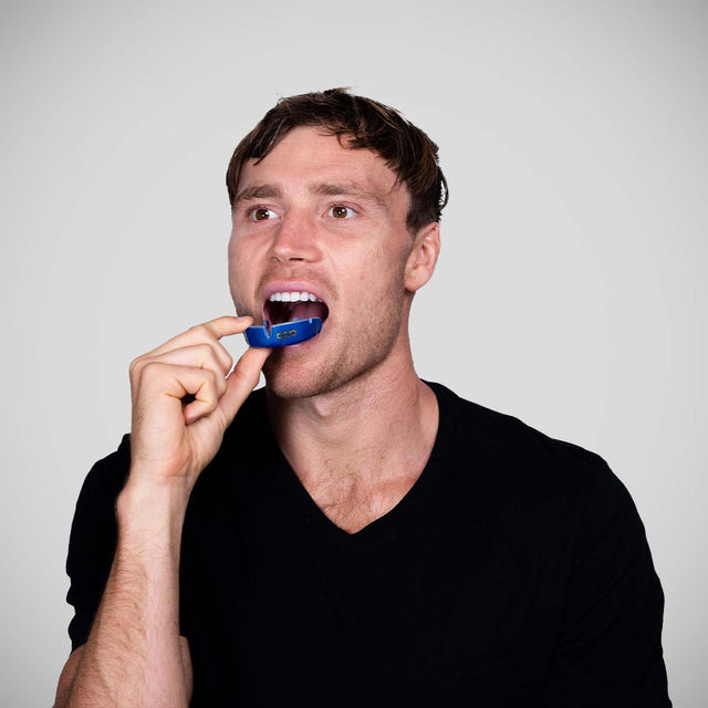 Opro Gold Self-Fit Mouth Guard Blue/Pearl