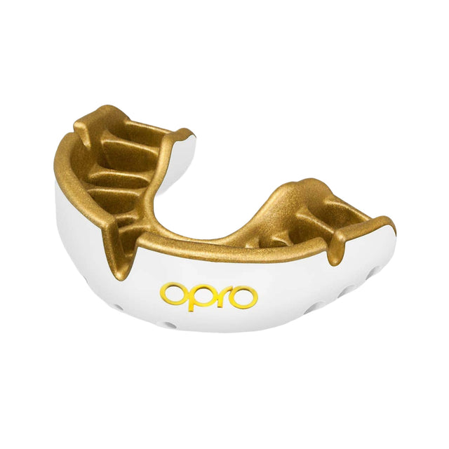 Opro Gold Self-Fit Mouth Guard White/Gold