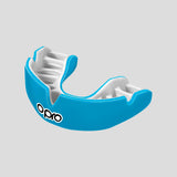 Opro Junior Instant Custom-Fit Single Colour Mouth Guard Sky Blue/White
