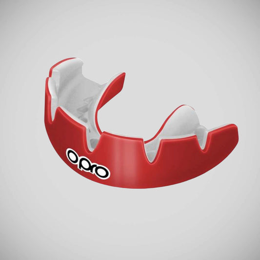 Opro Power Fit Braces Mouth Guard Red/White