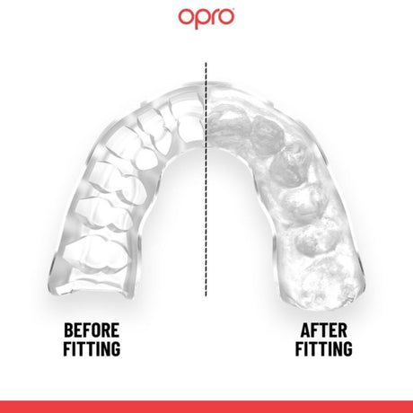 Opro UFC Instant Custom-Fit Mouth Guard Silver/Black