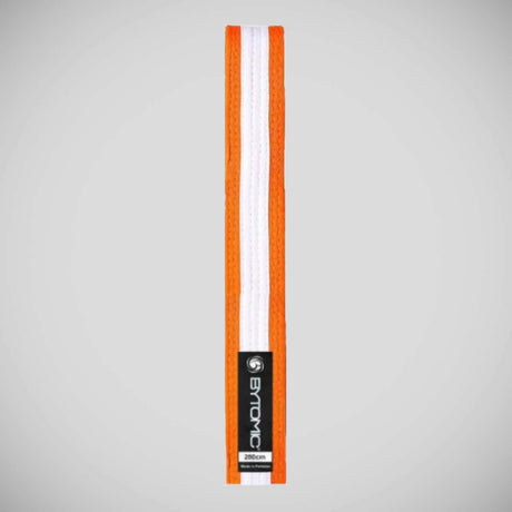 Orange/White Stripe Bytomic Martial Arts Belt   