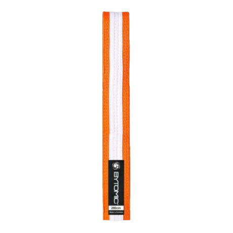 Orange/White Stripe Bytomic Martial Arts Belt   