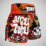 Tuff Sport MS658 Samurai Skull Muay Thai Shorts Orange/Black