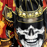 Tuff Sport MS658 Samurai Skull Muay Thai Shorts Orange/Black