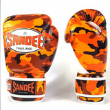 Sandee Camo Kids Boxhandschuhe Orange/Weiß