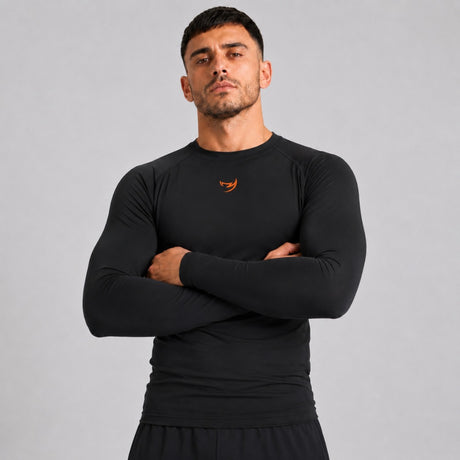 Fumetsu Origins Long Sleeve Rash Guard Black/Orange