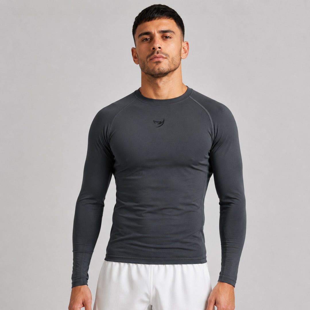 Fumetsu Origins Long Sleeve Rash Guard Grey