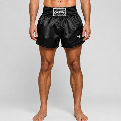 Fumetsu origens muay thai shorts pretos