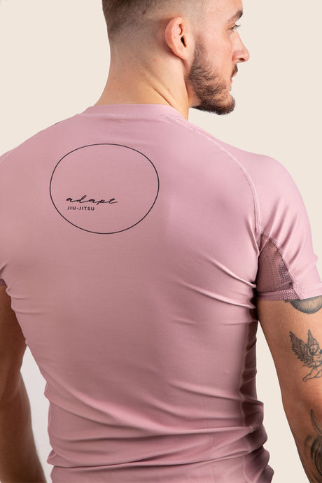 Adapt Jiu-Jitsu Mens Original Rash Guard Pink