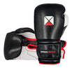 Pro-Box Pro Spar Leather Boxing Gloves Black/White