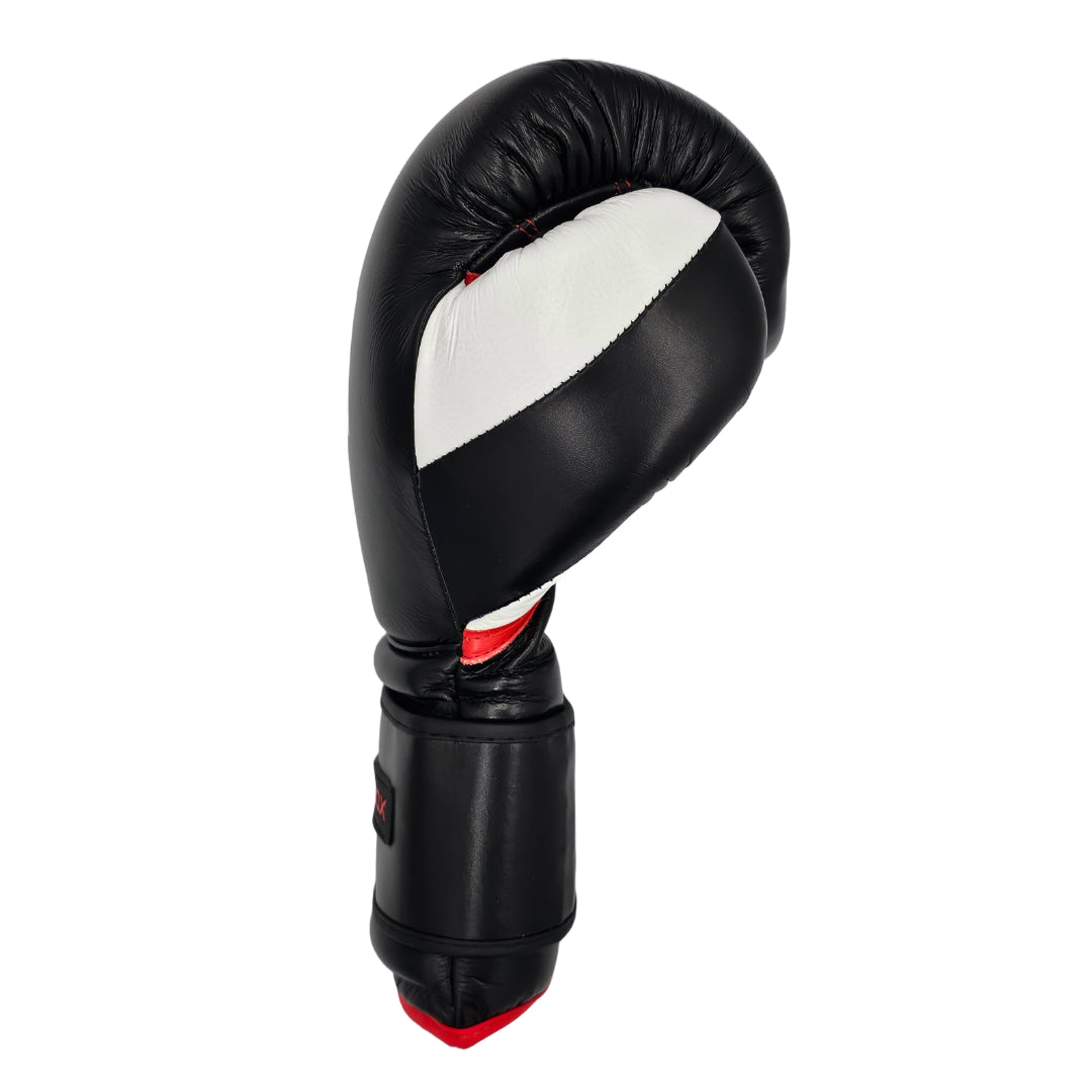 Pro-Box Pro Spar Leather Boxing Gloves Black/White