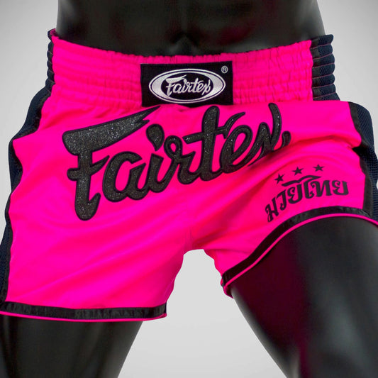 Pink Fairtex BS1714 Slim Cut Muay Thai Shorts