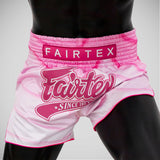 Fairtex BS1914 Alma Muay Thai Shorts Pink/White