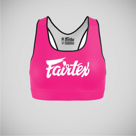 Pink/White Fairtex SB1 Classic Sports Bra
