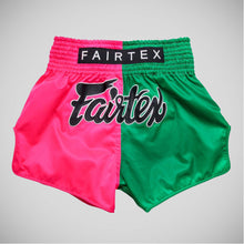 Pink/Green Fairtex BS1911 Fighter Muay Thai Shorts