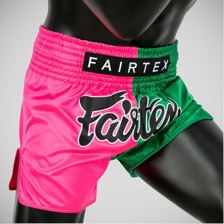 Fairtex BS1911 Kämpfer Muay Thai Shorts Pink/Grün
