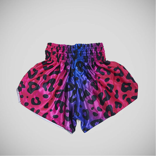 Pink/Orange Manto Muay Thai Leopard Muay Thai Shorts