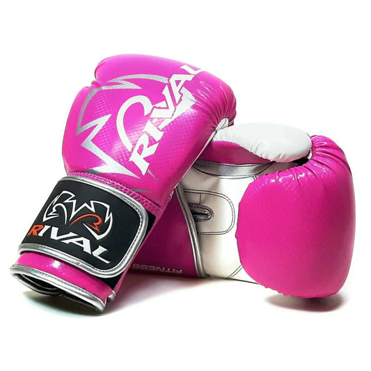 Pink/White Rival RB7 Fitness Plus Bag Gloves