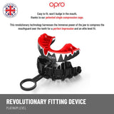 オプロプラチナファンツセルフフィットマウスガードホワイト/ブラック/ミント