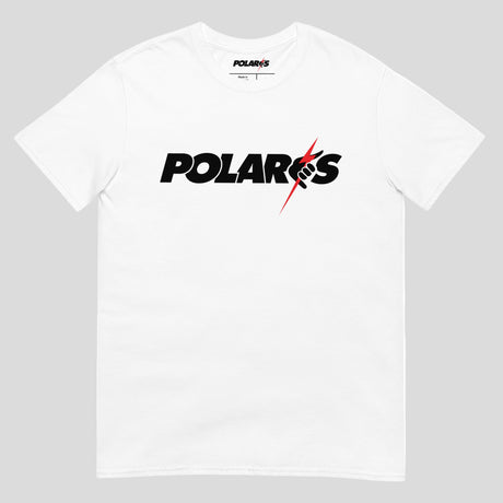Polaris Bolt Big Logo Mens T-Shirt In White