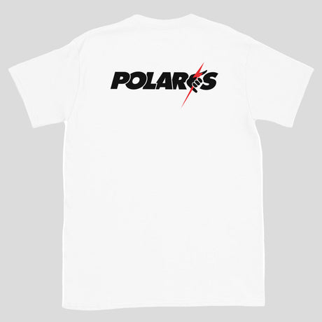 Polaris Bolt Logo Men's T-Shirt White Back