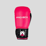 Pro-box Club Spar Senior Boxing Gloves Black/Fuchsia (новая)