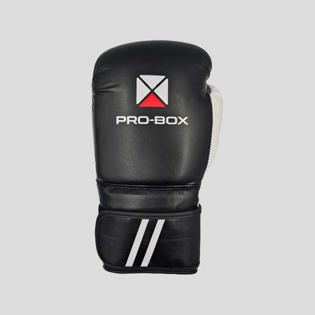 Pro-Box PU Club Essentials Senior Sparring Handschuhe Schwarz/Weiß (neu)