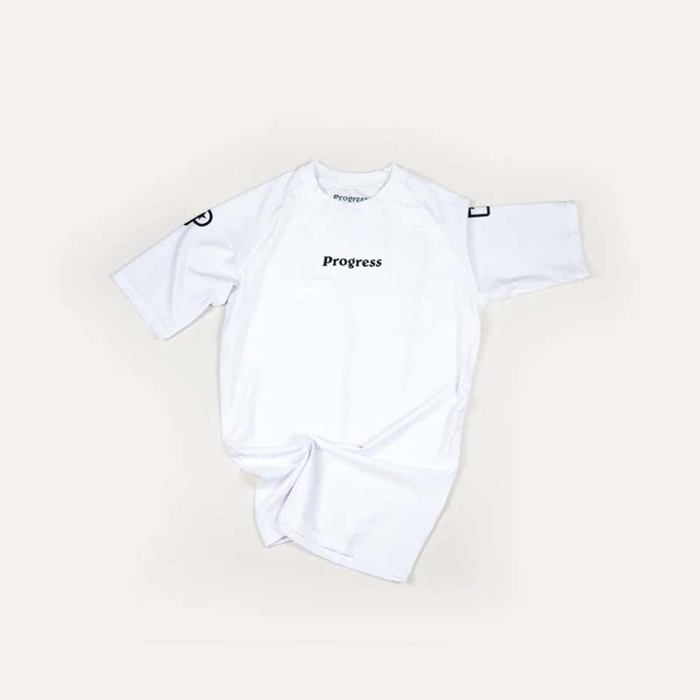 Progress Academy Rash Guard White from Made4Fighters