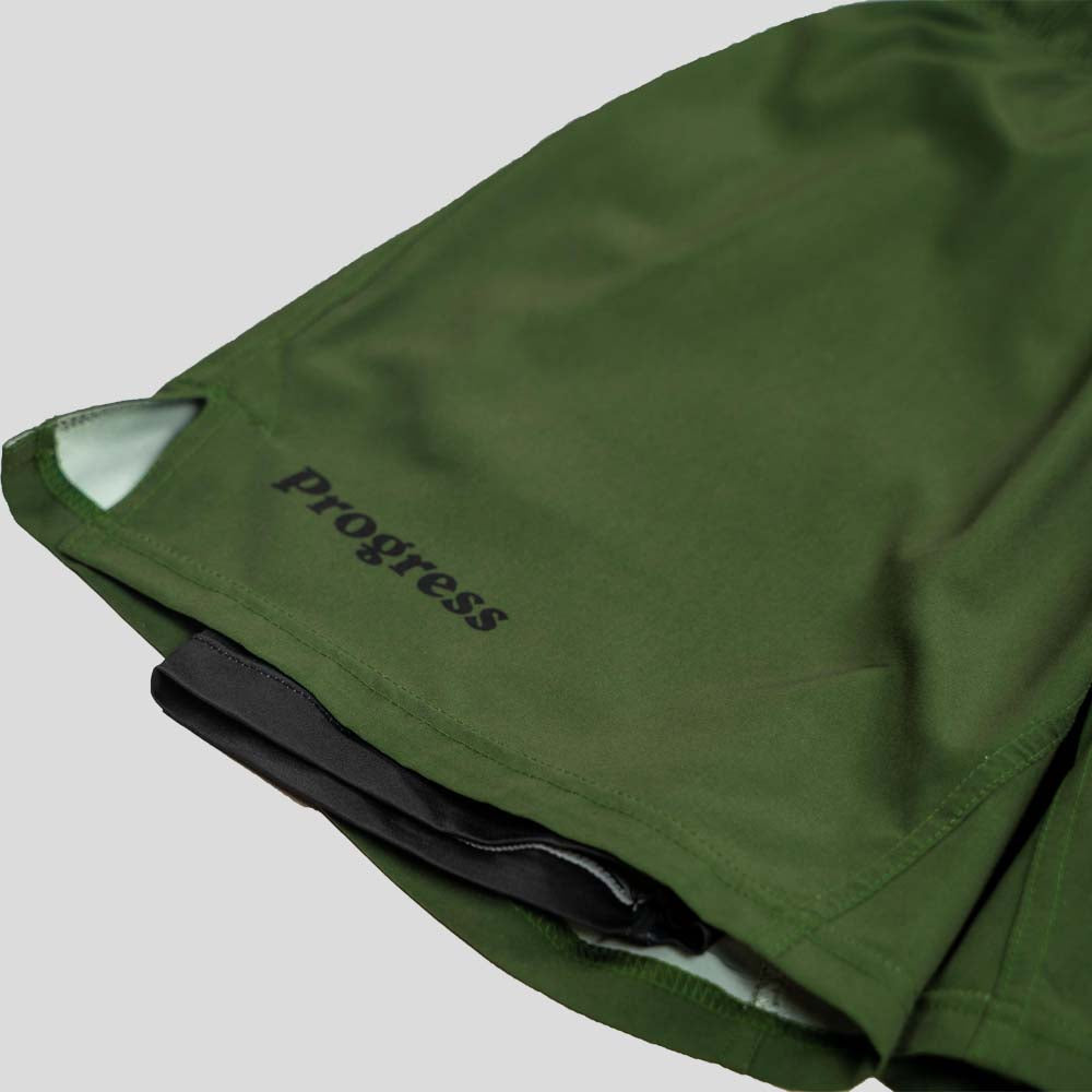 Progress Academy+ Hybrid Shorts Khaki