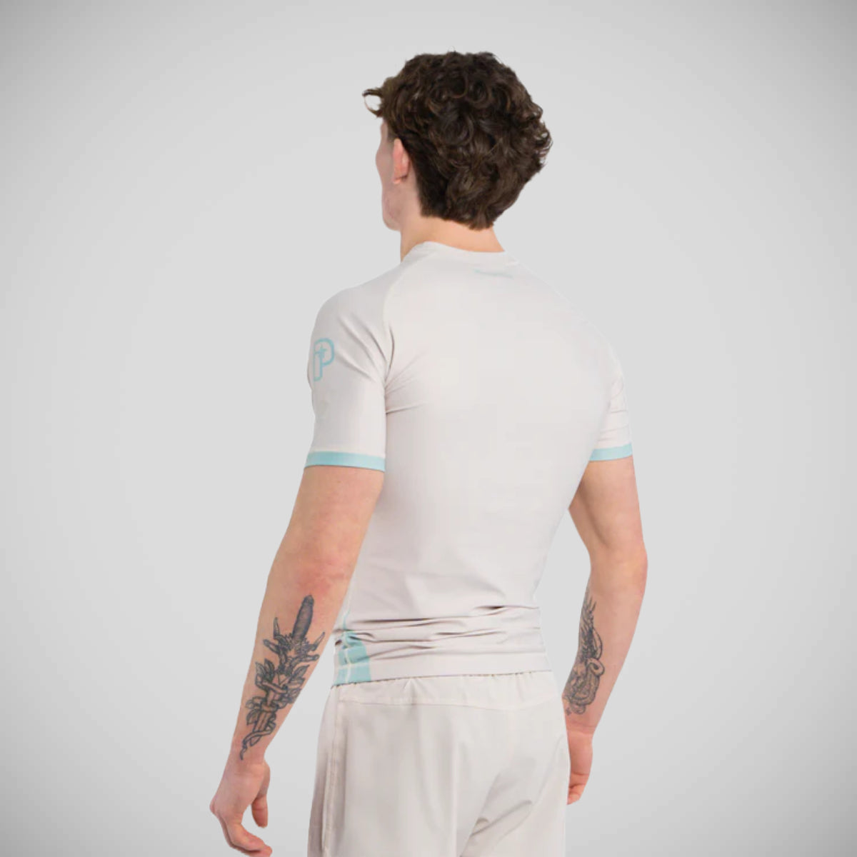 Mint Rash Guard Progress Academy+ Short Sleeve Rash Guard Bone/Mint from Made4Fighters