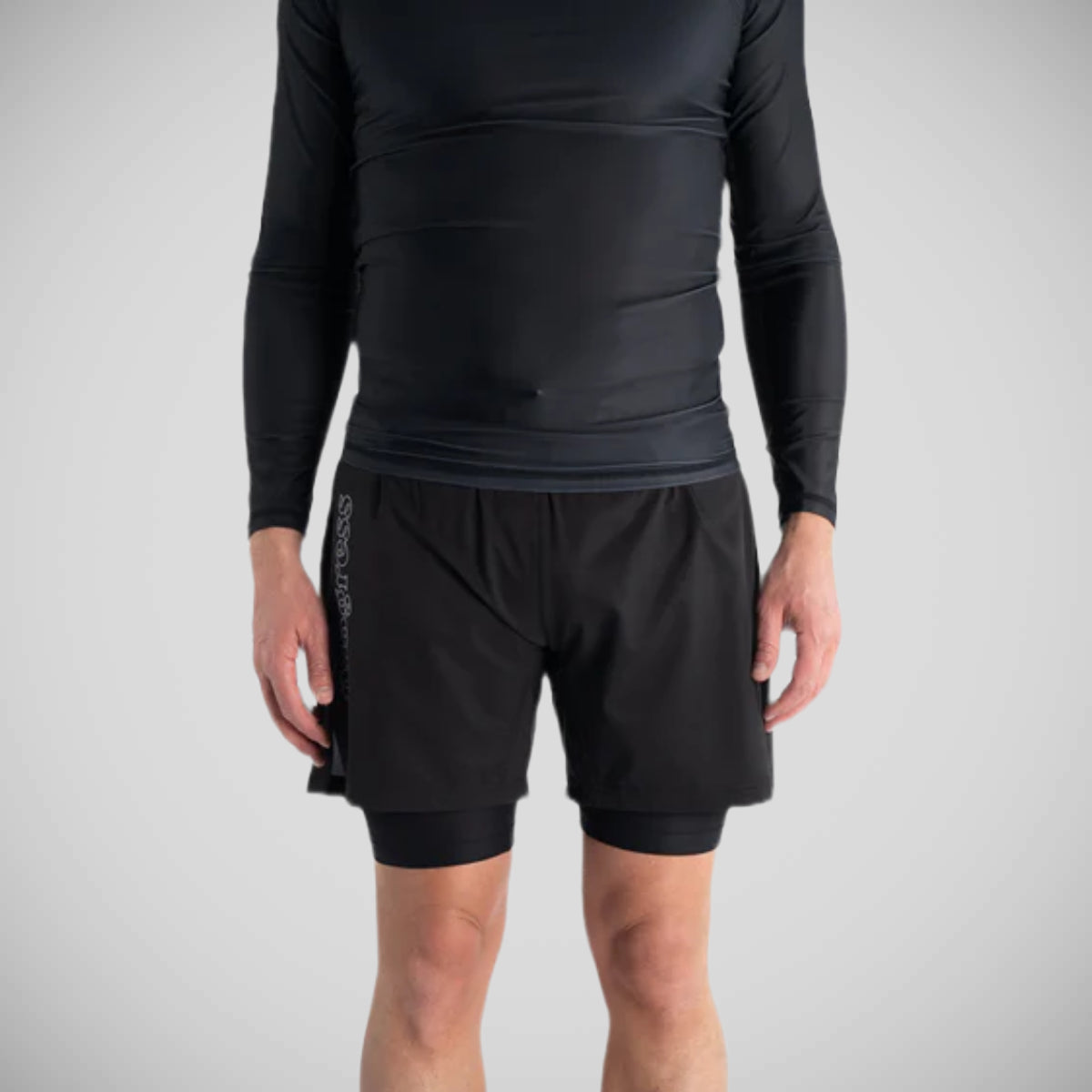 Voortgang flex hybride shorts zwart
