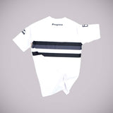 Vooruitgang gerangschikte concurrentie Rash Guard White