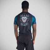 Progress Sugar Skull Rash Guard Black/Blue