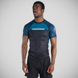 Progress Sugar Skull Rash Guard Black/Blue