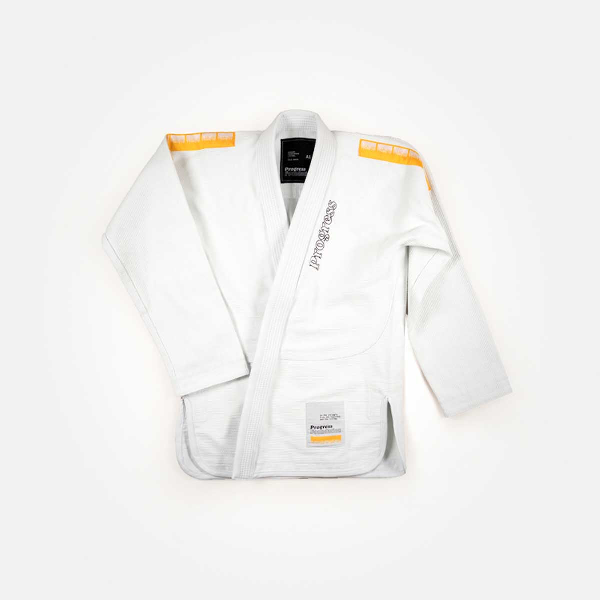 Fremgang stiftelsen tre BJJ Gi White
