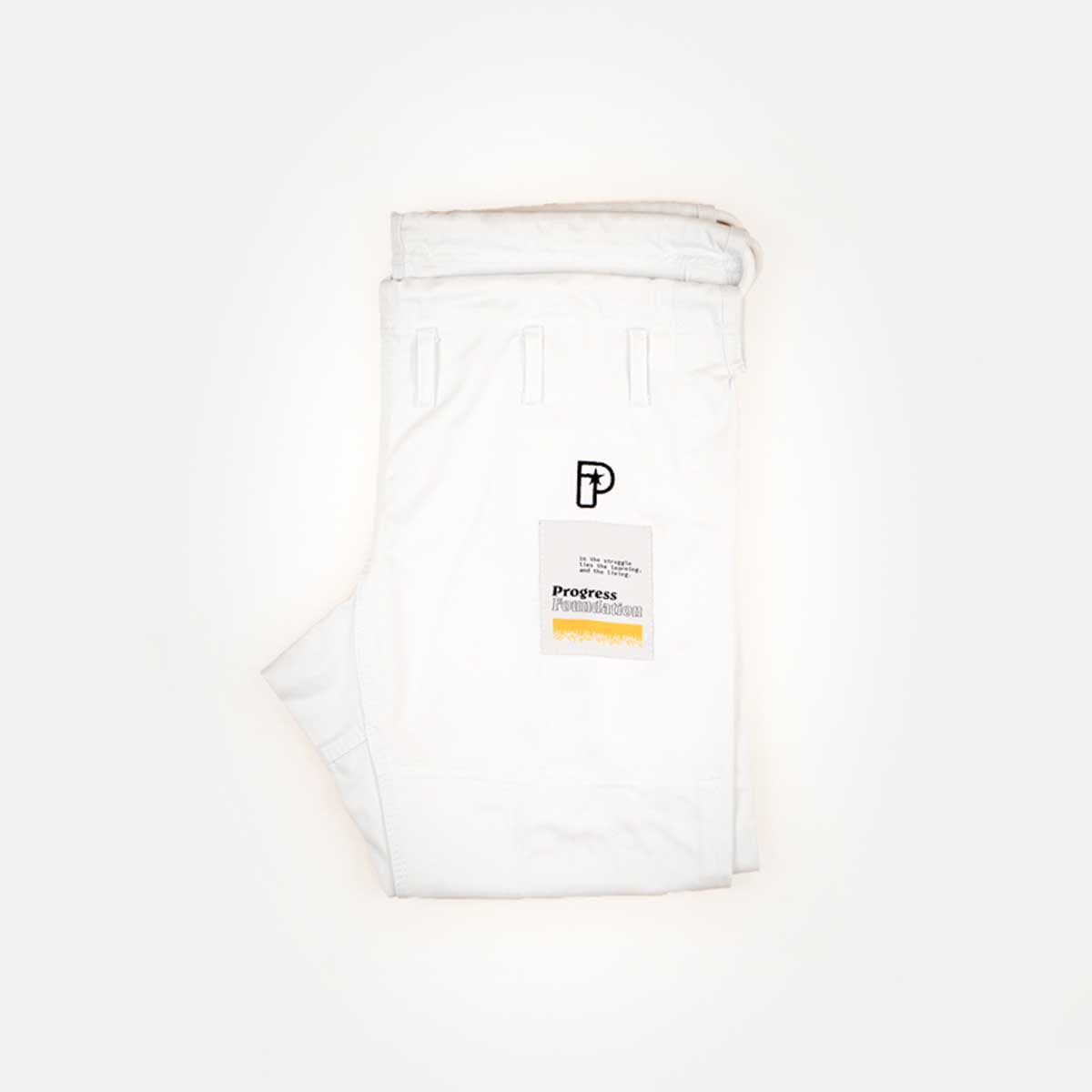 Fremgang stiftelsen tre BJJ Gi White