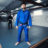 Voortgang de stichting drie bjj gi blauw