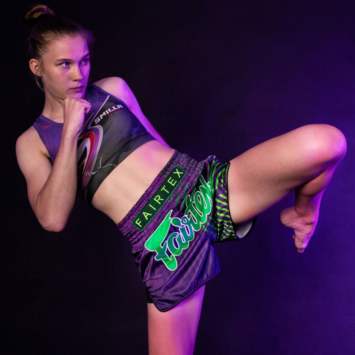 Fairtex BS1922 Rennfahrer Muay Thai Shorts Purpur