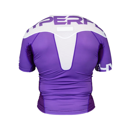 Hyperfly Supreme Edge Ranked Short Sleeve Rash Guard Purple