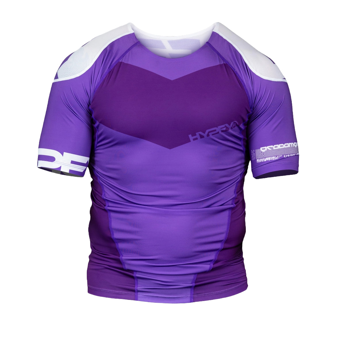 Hyperfly Supreme Edge Ranked Short Sleeve Rash Guard Purple