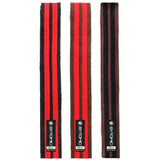 Cinturón de doble franja bytómica púrpura/blanco