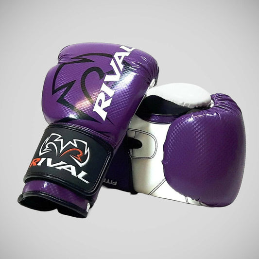Purple/White Rival RB7 Fitness Plus Bag Gloves