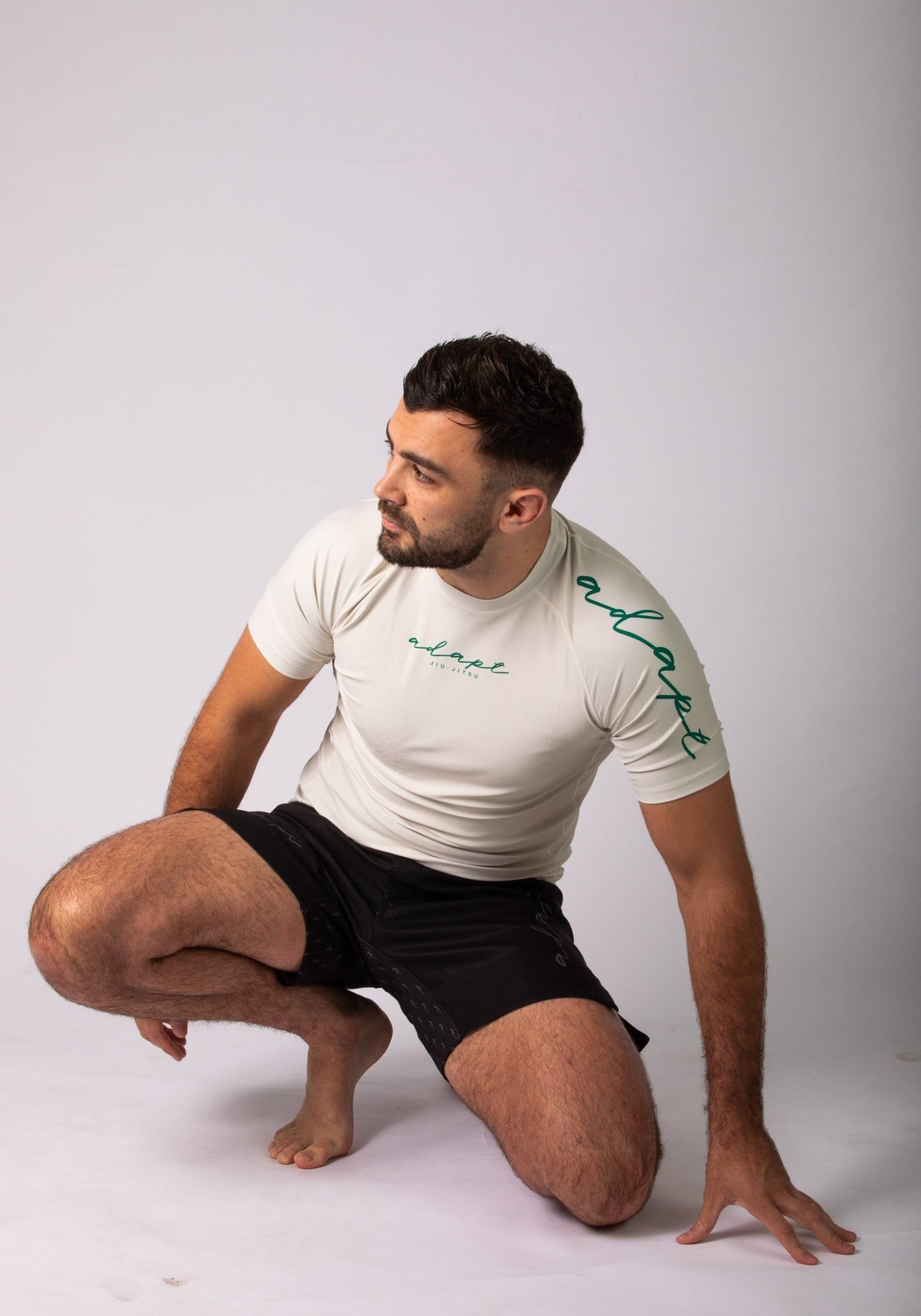 Adapt Jiu-Jitsu Mens Classic Rash Guard Irish Cream