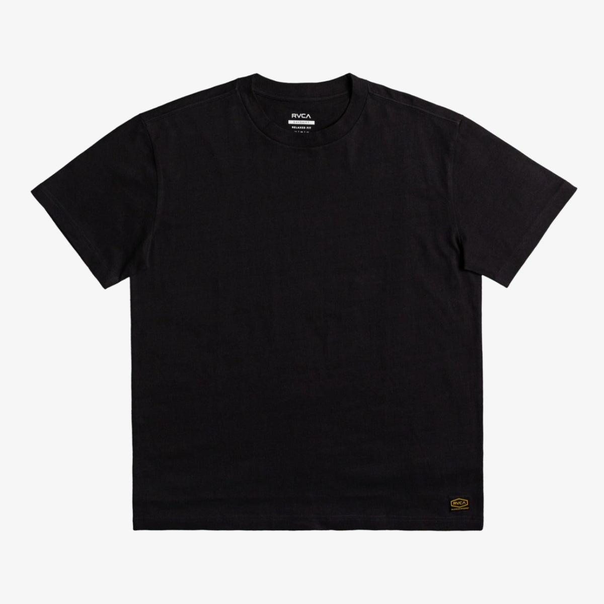Schwarzes RVCA-Rezession T-Shirt
