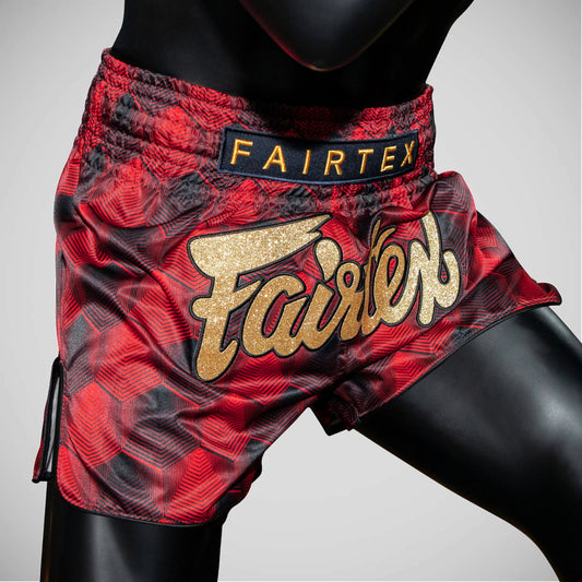 Red/Black Fairtex BS1919 Rodtang Muay Thai Shorts