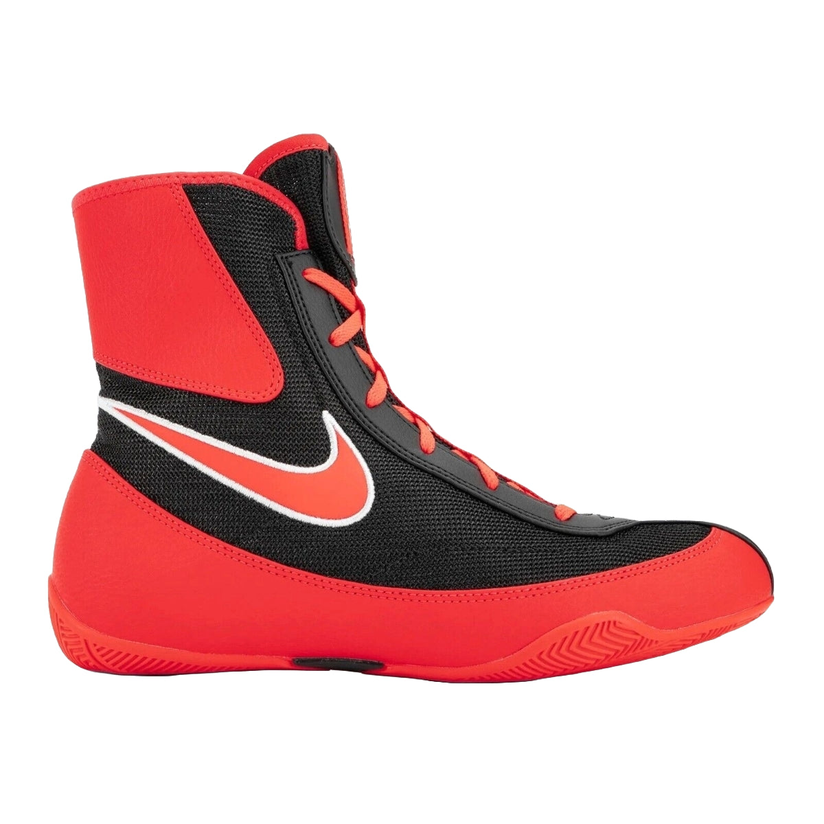 Red/Black Nike Machomai 2 Boxing Boots from Made4Fighters