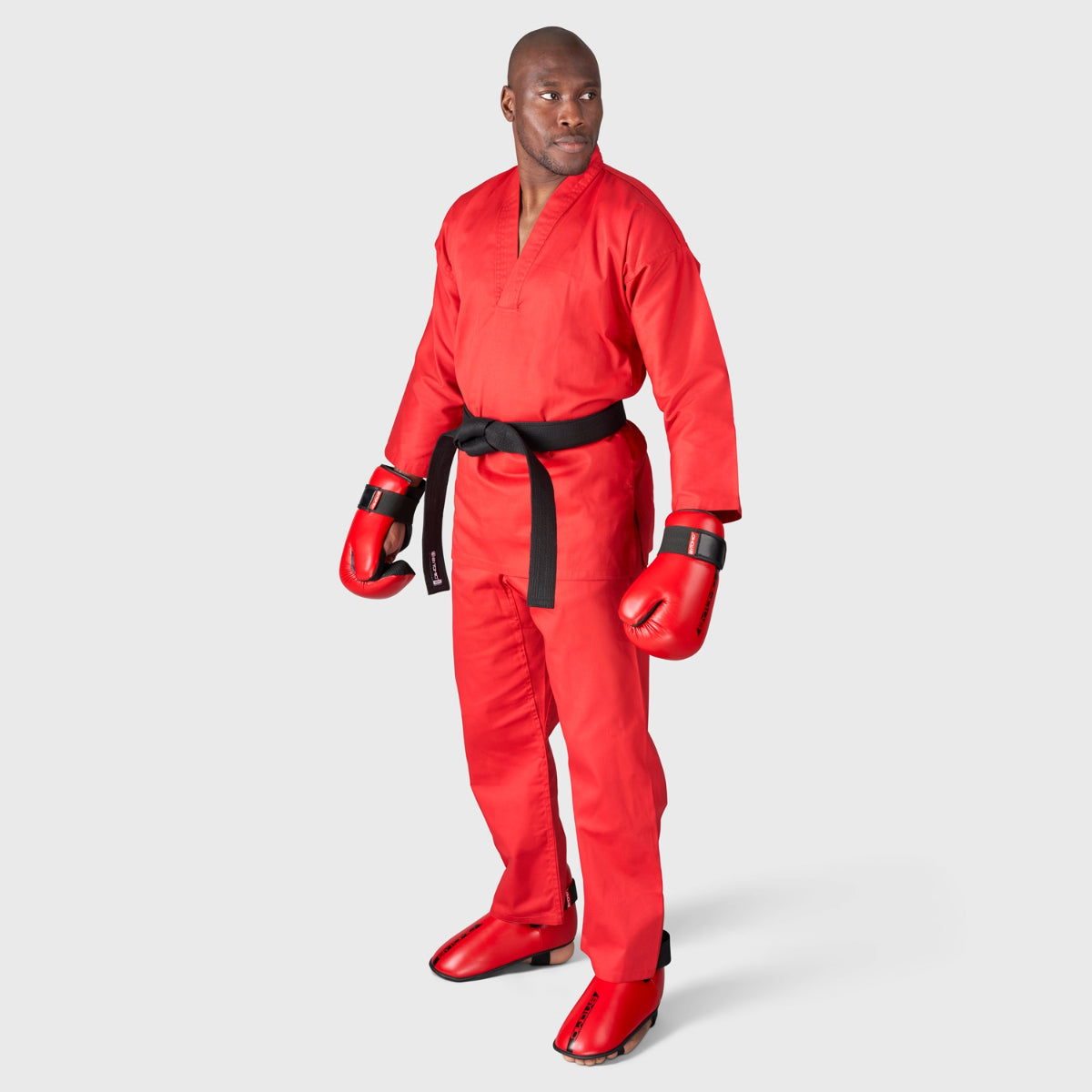 Bytomic Red Label V-Neck Adult Martial Arts Uniform Red