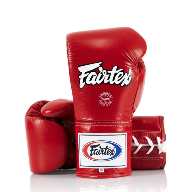 Fairtex BGL6 Lace-Up Gloves Red